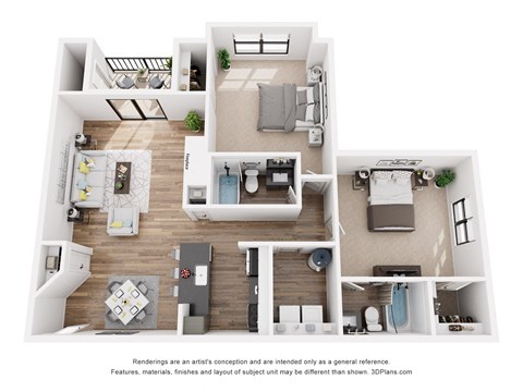 a 1 bedroom floorplan is shown in this image